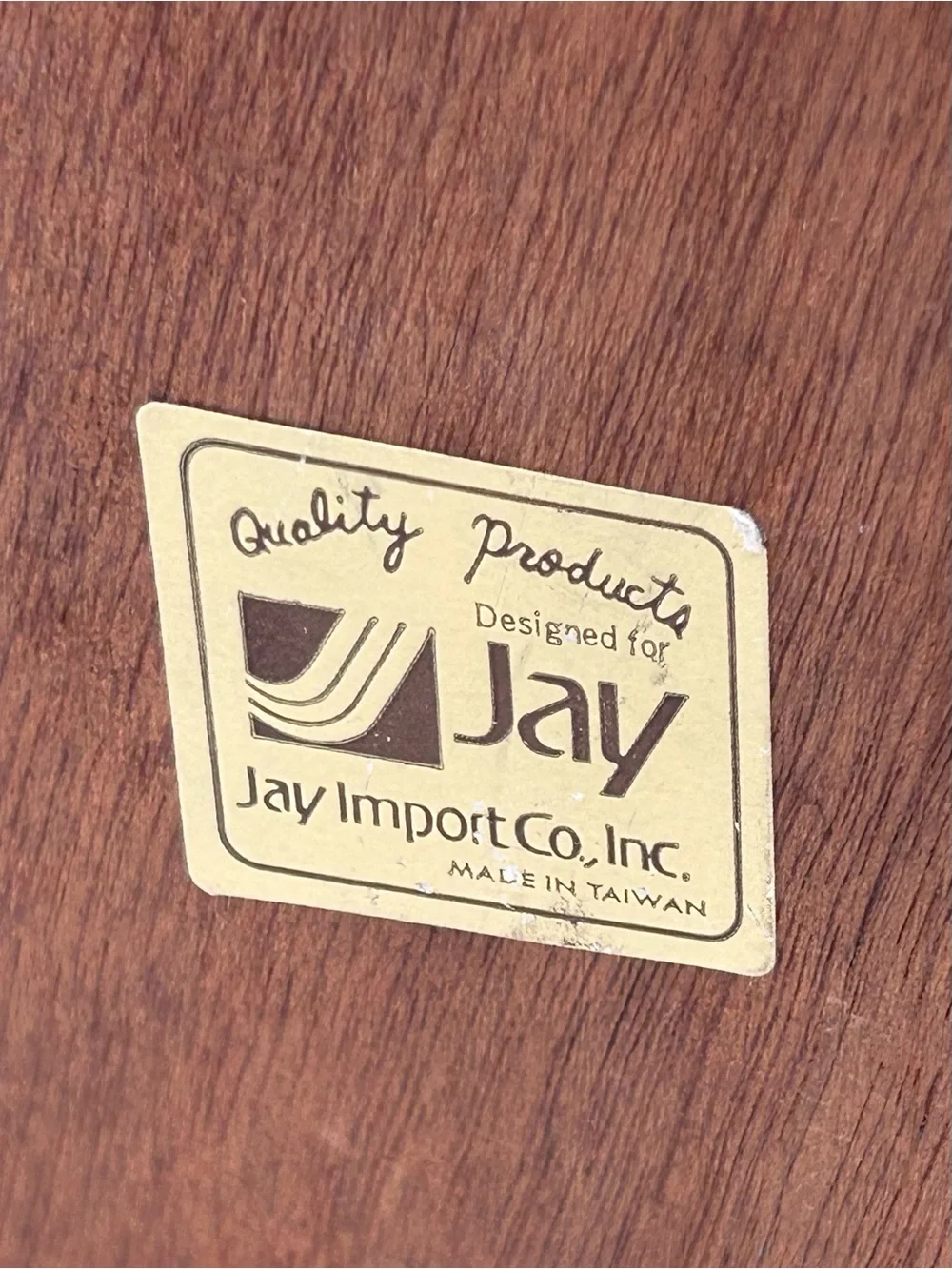 Vintage Jay Imports 3 Drawer Wooden Jewelry Box Ring Holder 7